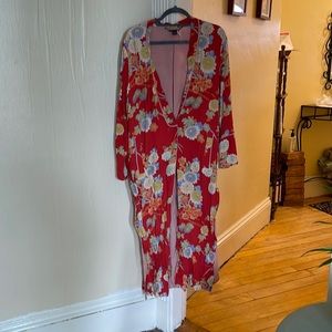 Beautiful zara kimono l-xl side slits TRF outerwear